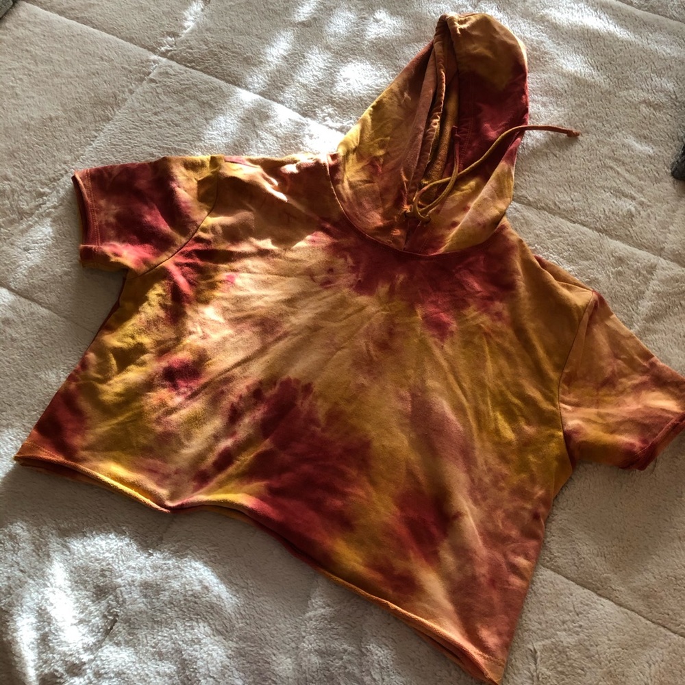 Juniors crop top with hood Sz.L